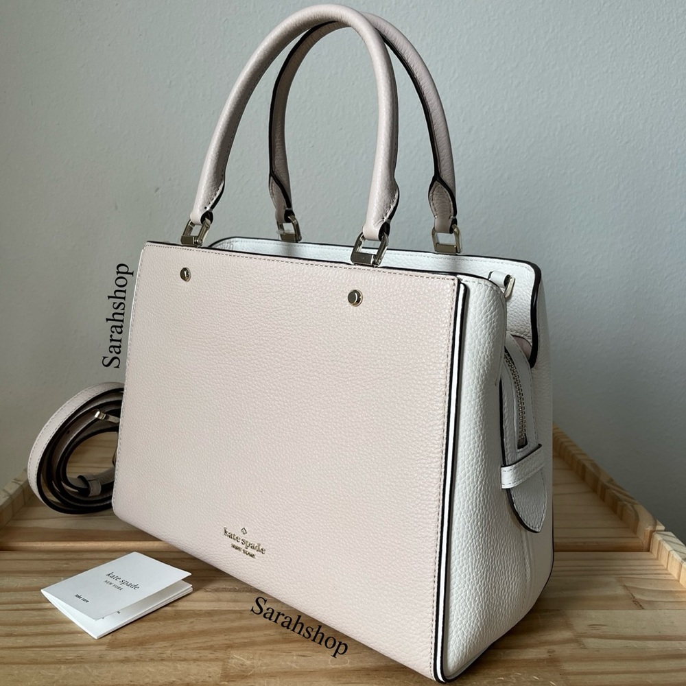 ♠️Kate Spade Leila colorblock medium triple compartment satchel